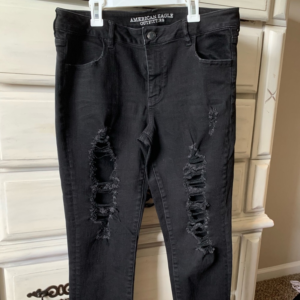 Ripped black jeans